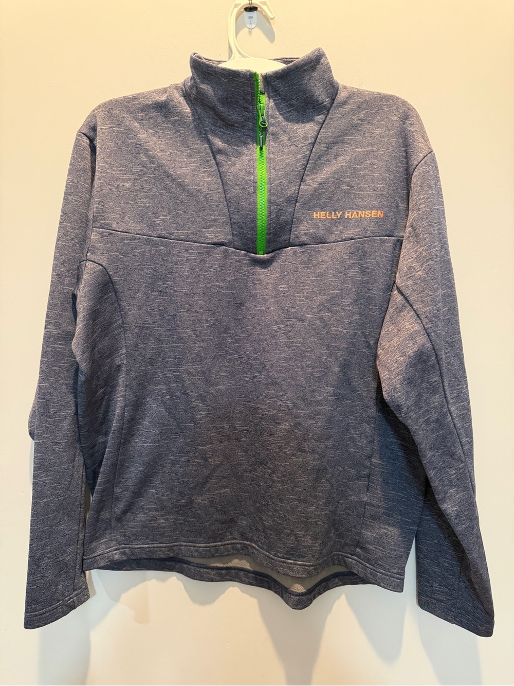 Helly Hansen Odin Series Navy Heather Pullover with Orange Logo
